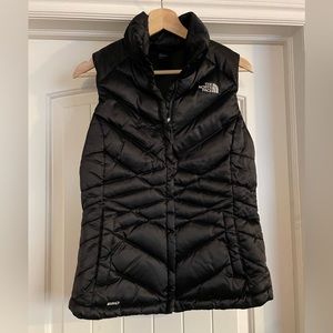 Northface black down puffer vest size S